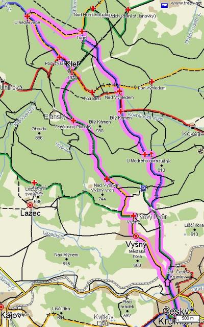 na_klet_z_krumlova_mapa